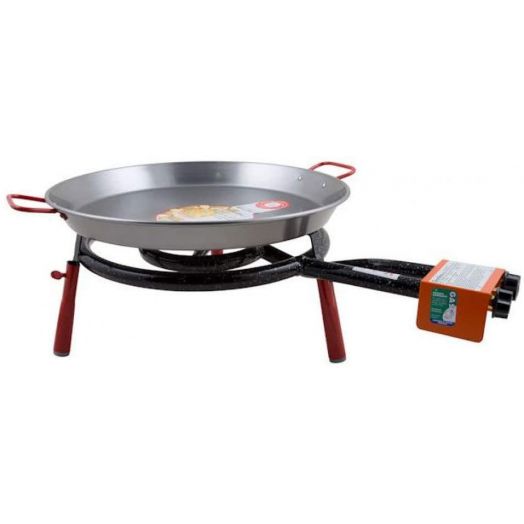 Table Top Paella Pan and Gas Burner Set - 46cm 