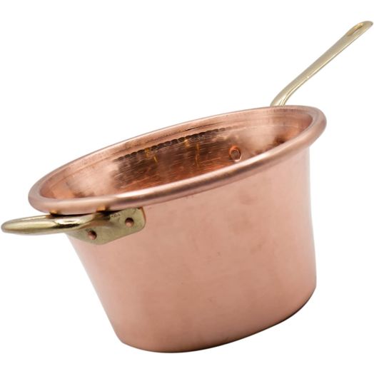 Italian Copper Pan with Brass Handles