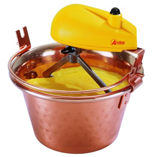 Electric Stirring Copper Pot - Flat Base 26cm