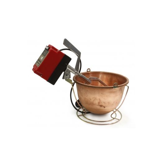 Electric copper polenta pot