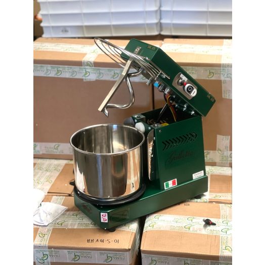 Famag Grilletta 5kg Dough Mixer - Variable Speed & Removable Bowl - Green