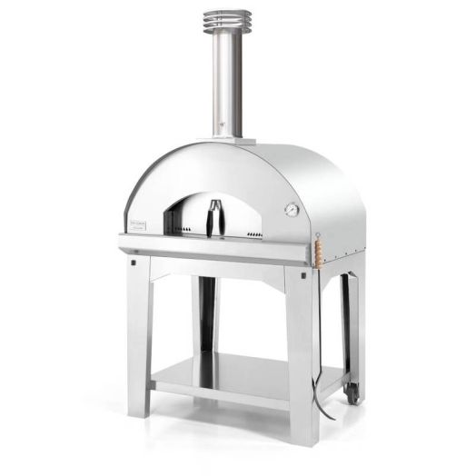Fontana Mangiafuoco Stainless Steel Wood Oven - with Stand