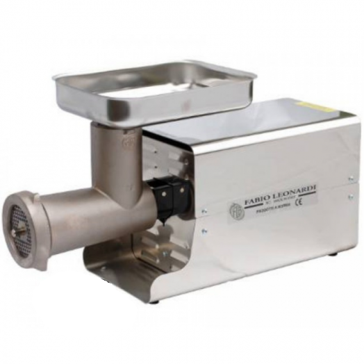 Fabio Leonardi (FLB) MR6 1.5HP Electric Meat Mincer #32 Attachment - Stainless Steel Cover